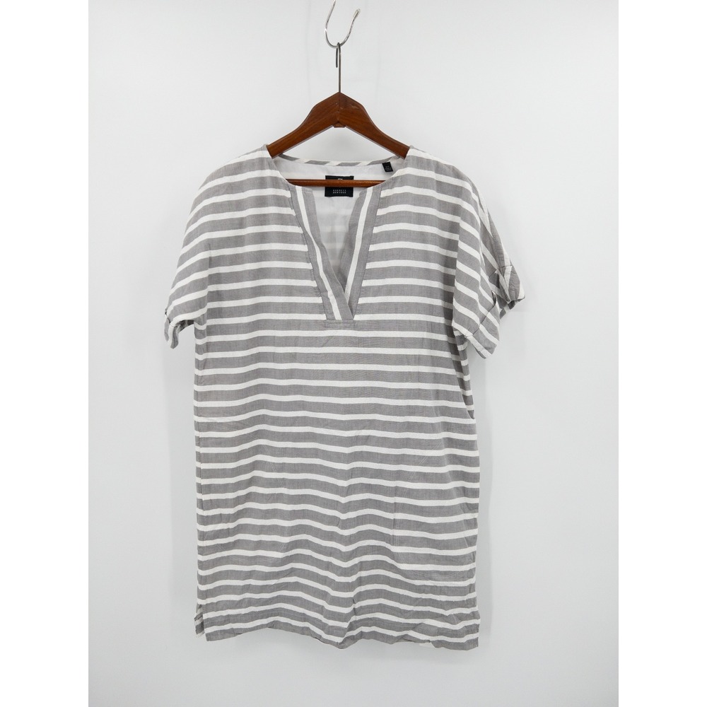 ATM Anthony Thomas Melillo Barneys NY Coastal Grandmother‎ Striped Tunic Dress S
